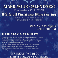 WINE PAIRING DINNER & LIVE CHRISTMAS MUSIC